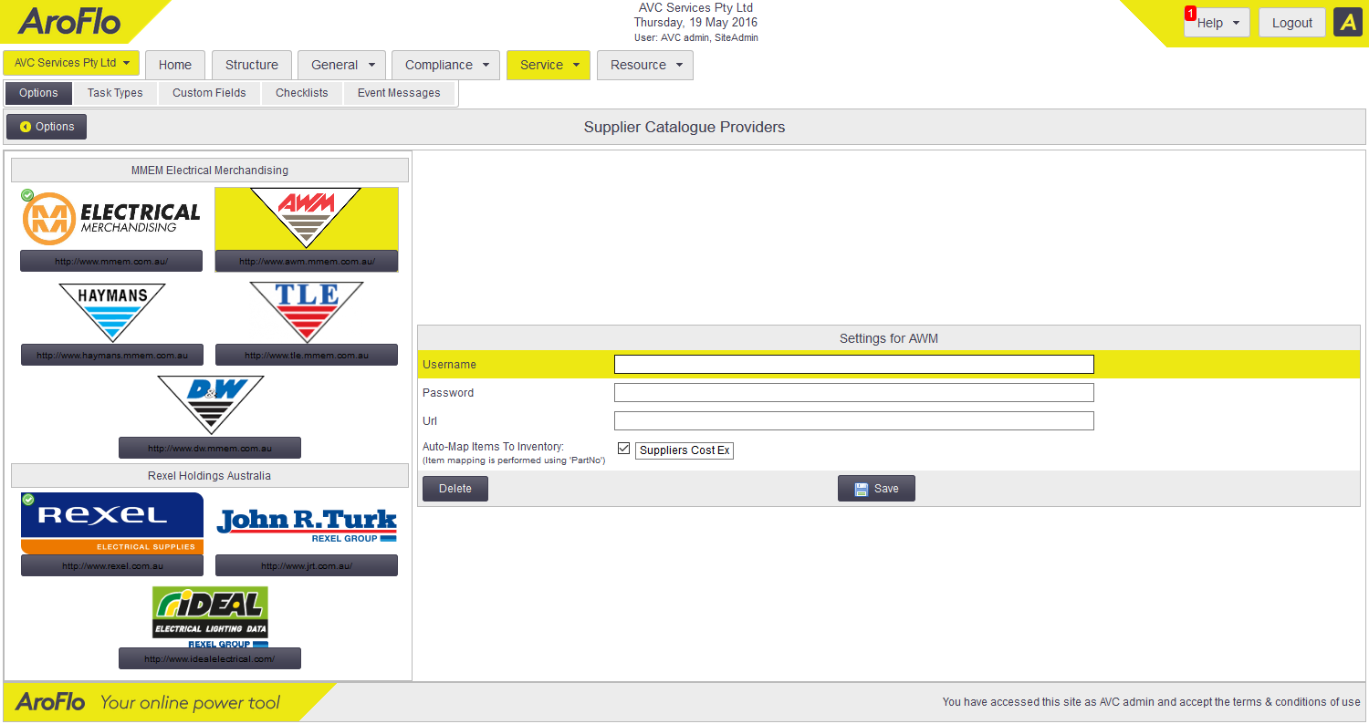Ideal & John R. Turk catalogue integrations with AroFlo AroFlo